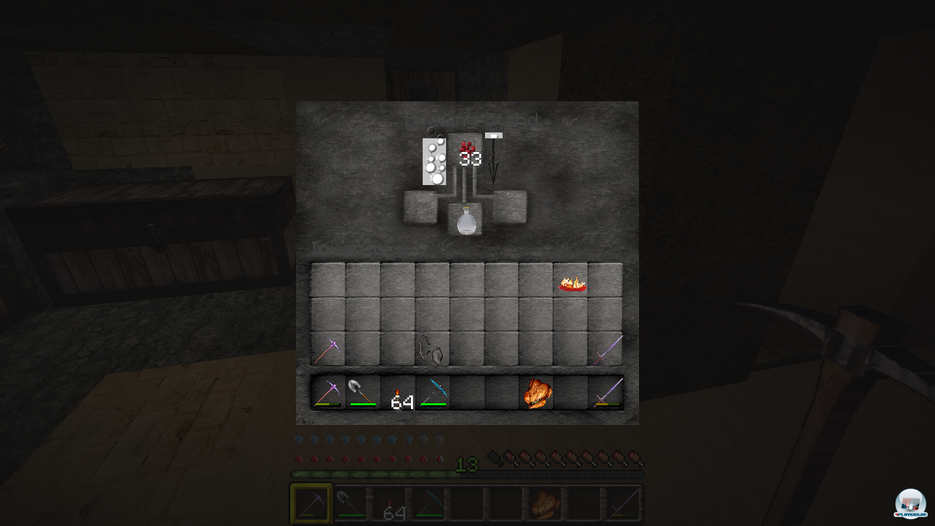 Ein wenig Nether-Warze (mhhh!), etwas Flammenstaub - fertig ist der Spinat des Minecrafters!