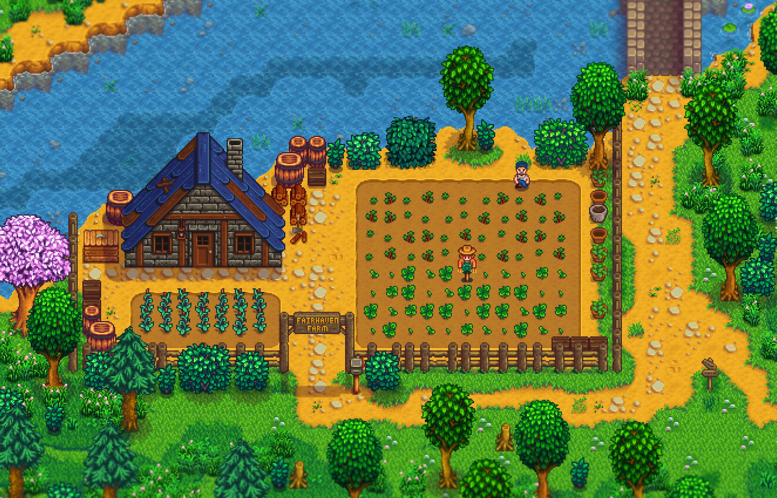 Stardew Valley Expanded bringt unter anderem auch neue NPC-Bauernhöfe ins Spiel.