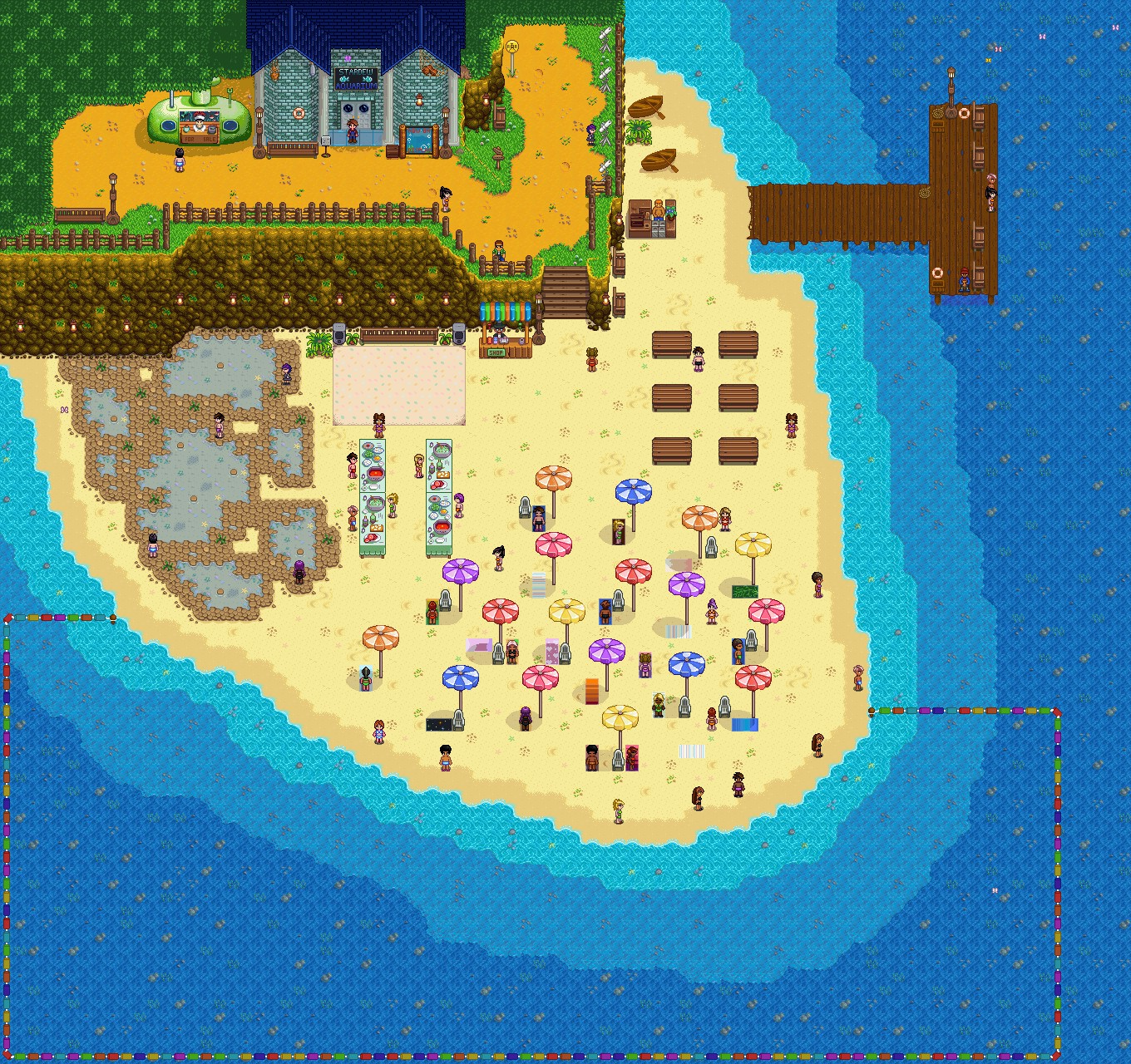 Ein großes Aquarium und ein schicker, neuer Strand: Mit Stardew Aquarium gibt es viel zu Entdecken.