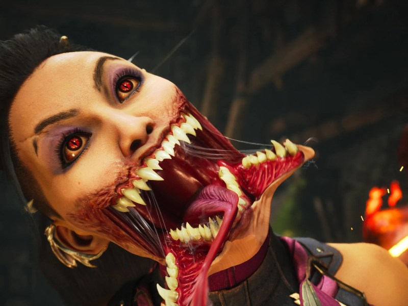 Mileena zeigt auch in Mortal Kombat 1 ihr bezauberndstes Lächeln.