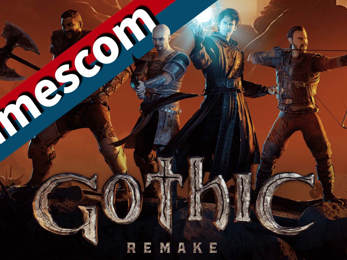 Titelbild zum Gothic Remake mit vier verschiedenen Charakteren