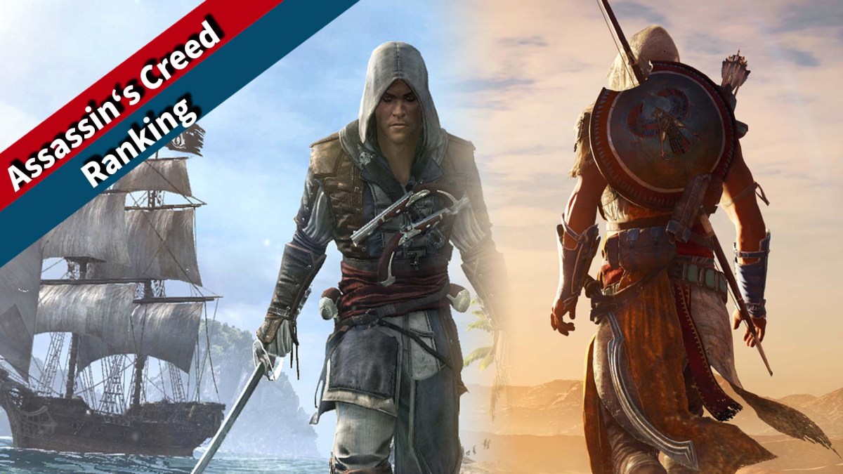 Screenshot-Montage: Links seht ihr Assassin's Creed 4: Black Flag, rechts Assassin's Creed Origins.