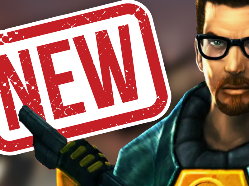Fotomontage, in deren Zentrum der Videospielheld Gordon Freeman aus der Shooter-Reihe Half-Life steht.