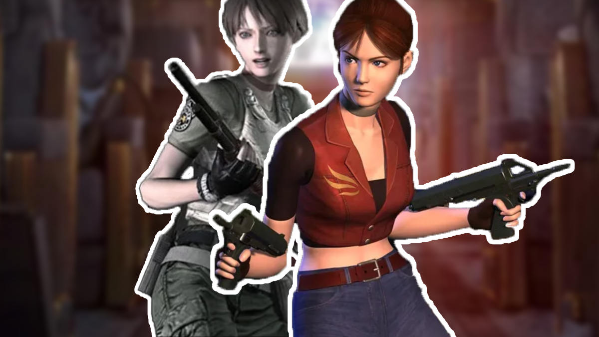 Ein Bildmontage, in deren Zentrum weibliche gelesene Charaktere aus den Videospielen Resident Evil Zero und Code Veronica stehen.