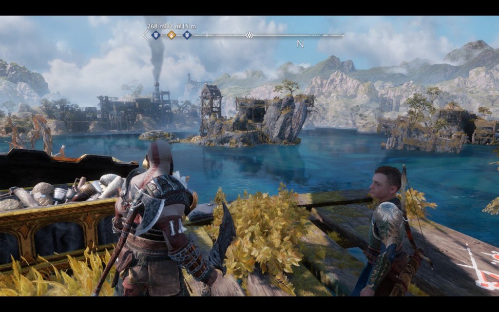 Screenshot von God of War Ragnarök auf dem Steam Deck.