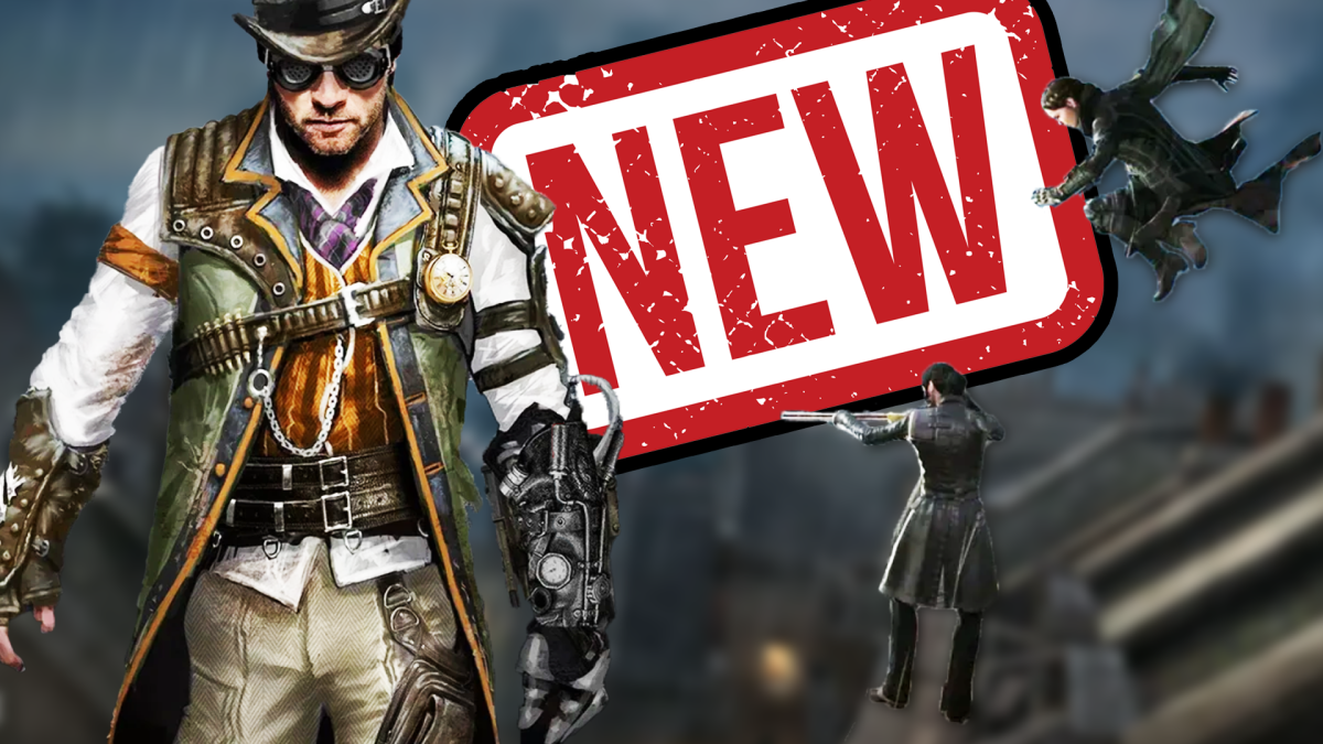 Fotomontage zu Assassin's Creed Syndicate, zeigt mitunter den männlichen, spielbaren Protagonisten.