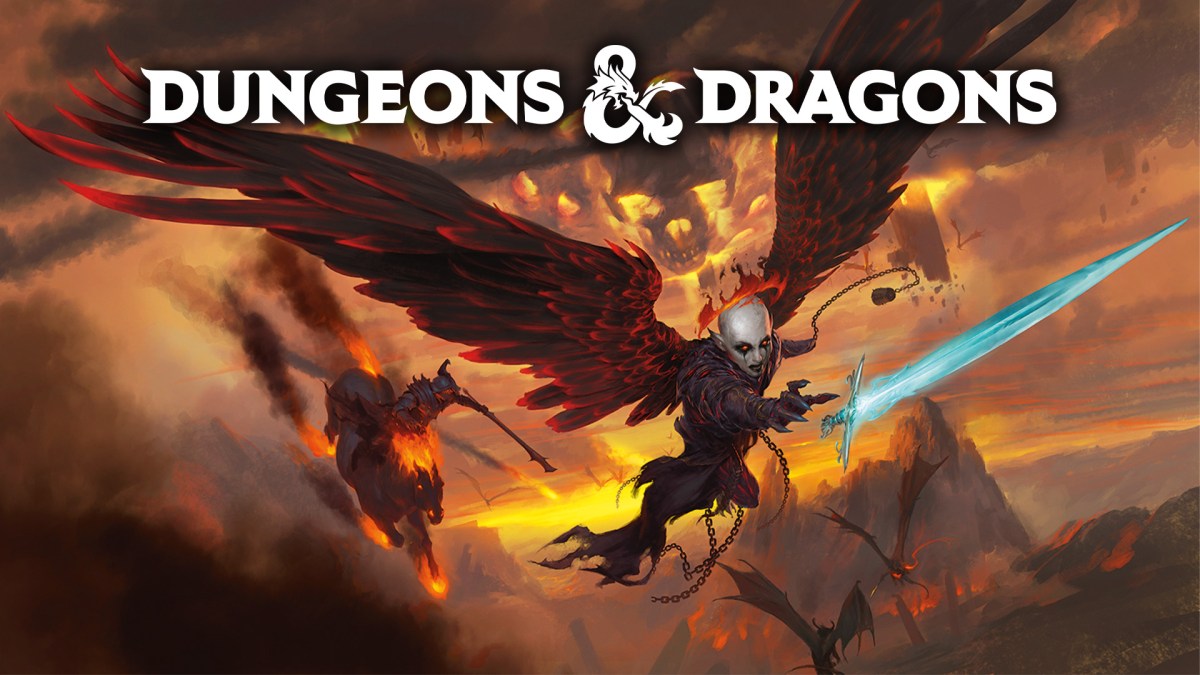 Artwork zu Dungeons and Dragons mit einer menschenÃ¤hnlichen Kreatur im Flug