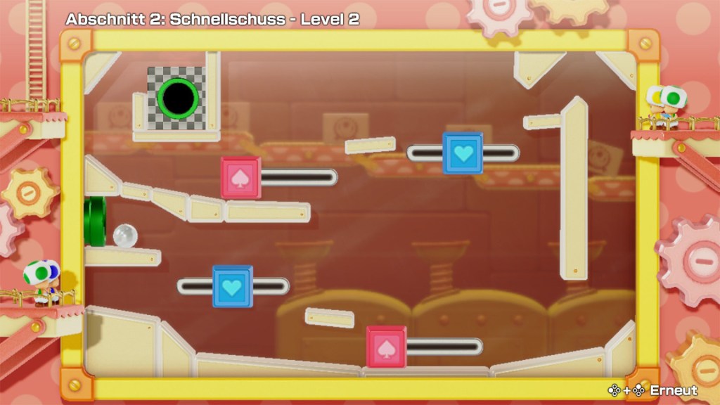 Screenshot aus dem Modus Toad-Fabrik in Super Mario Party Jamboree