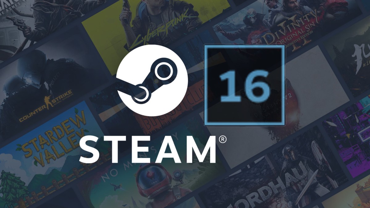 Logo von Steam kombiniert mit der Alterseinstufung 