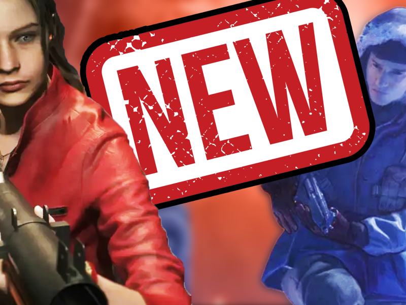 Eine Bildmontage, mit Charakteren aus den Computerspielen Resident Evil 2 und The Thing Remaster.