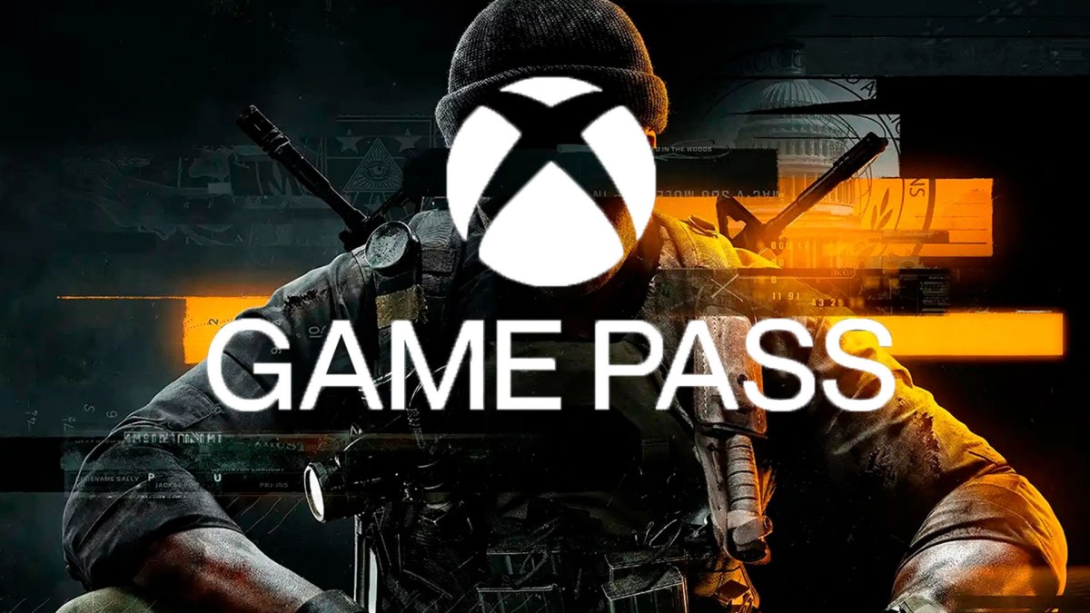 Artwork von Call of Duty Black OPs 6, kombiniert mit dem Logo des Xbox Game Pass.