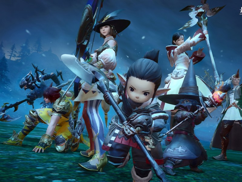 Ein Promo-Bild zum Mobile-Port von Final Fantasy 14.