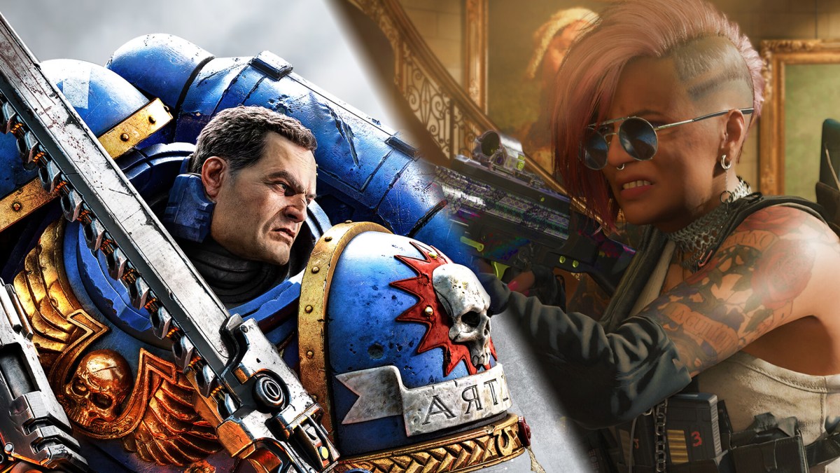 Screenshot-Collabo aus Space Marine 2 und Call of Duty: Black Ops 6.