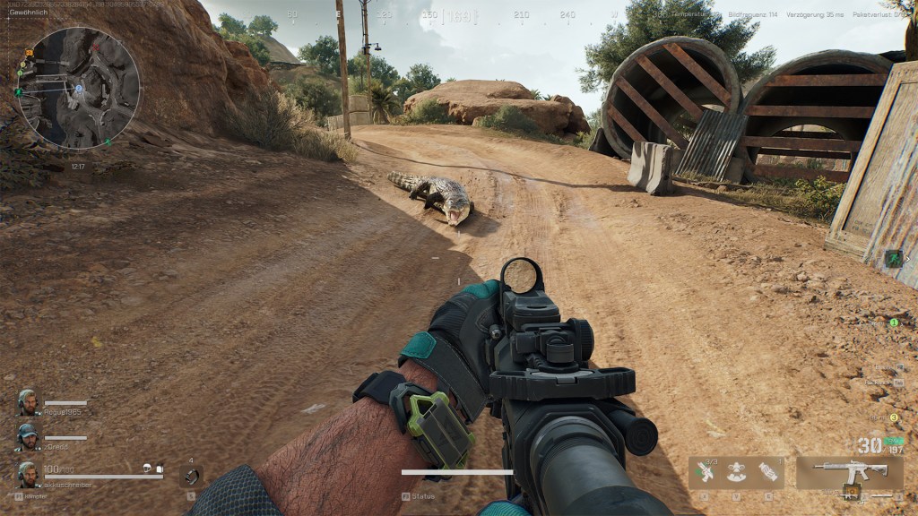 Screenshot von einem Krokodil in Delta Force