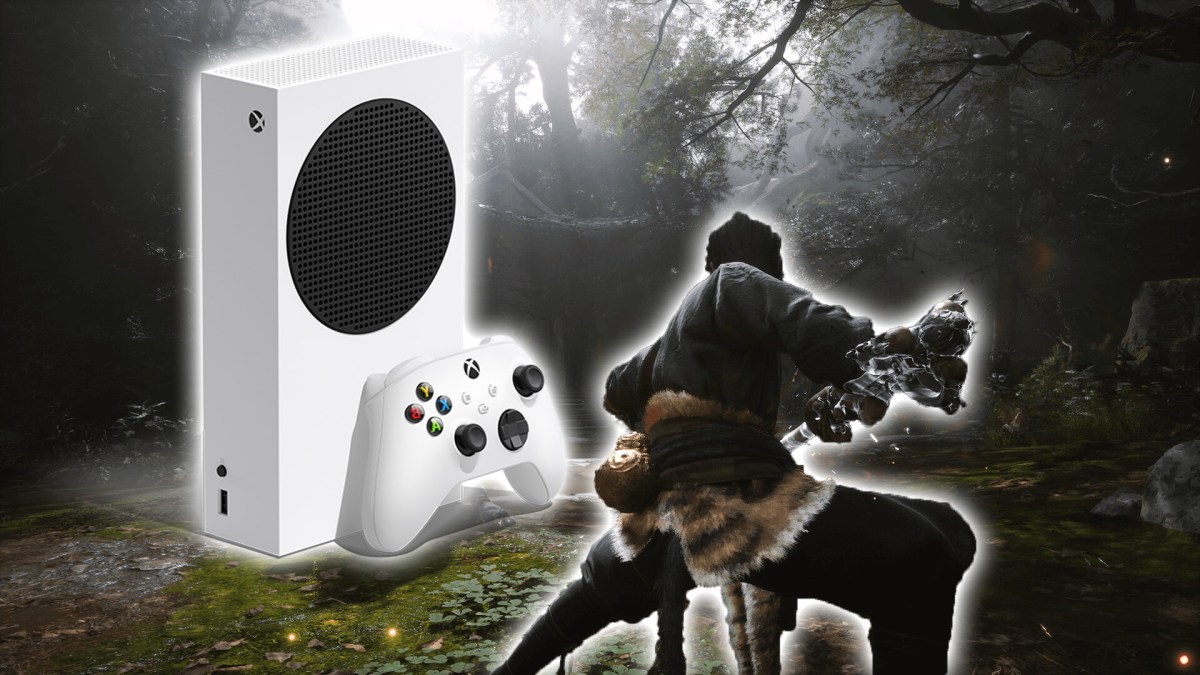 Ein Screenshot aus Black Myth: Wukong mit einer Xbox Series S.