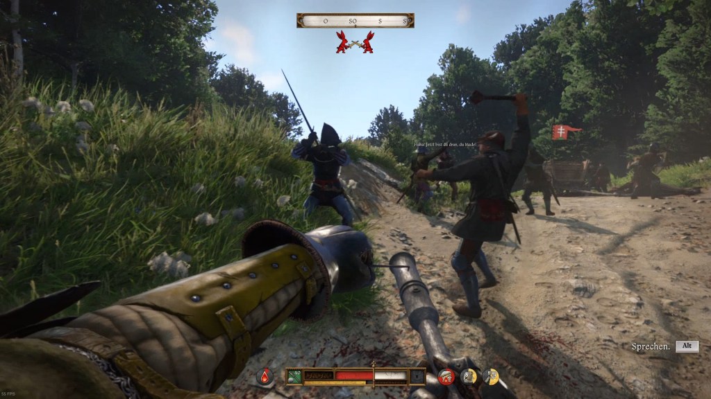 Kampf mit einer Feuerwaffe in Kingdom Come: Deliverance 2