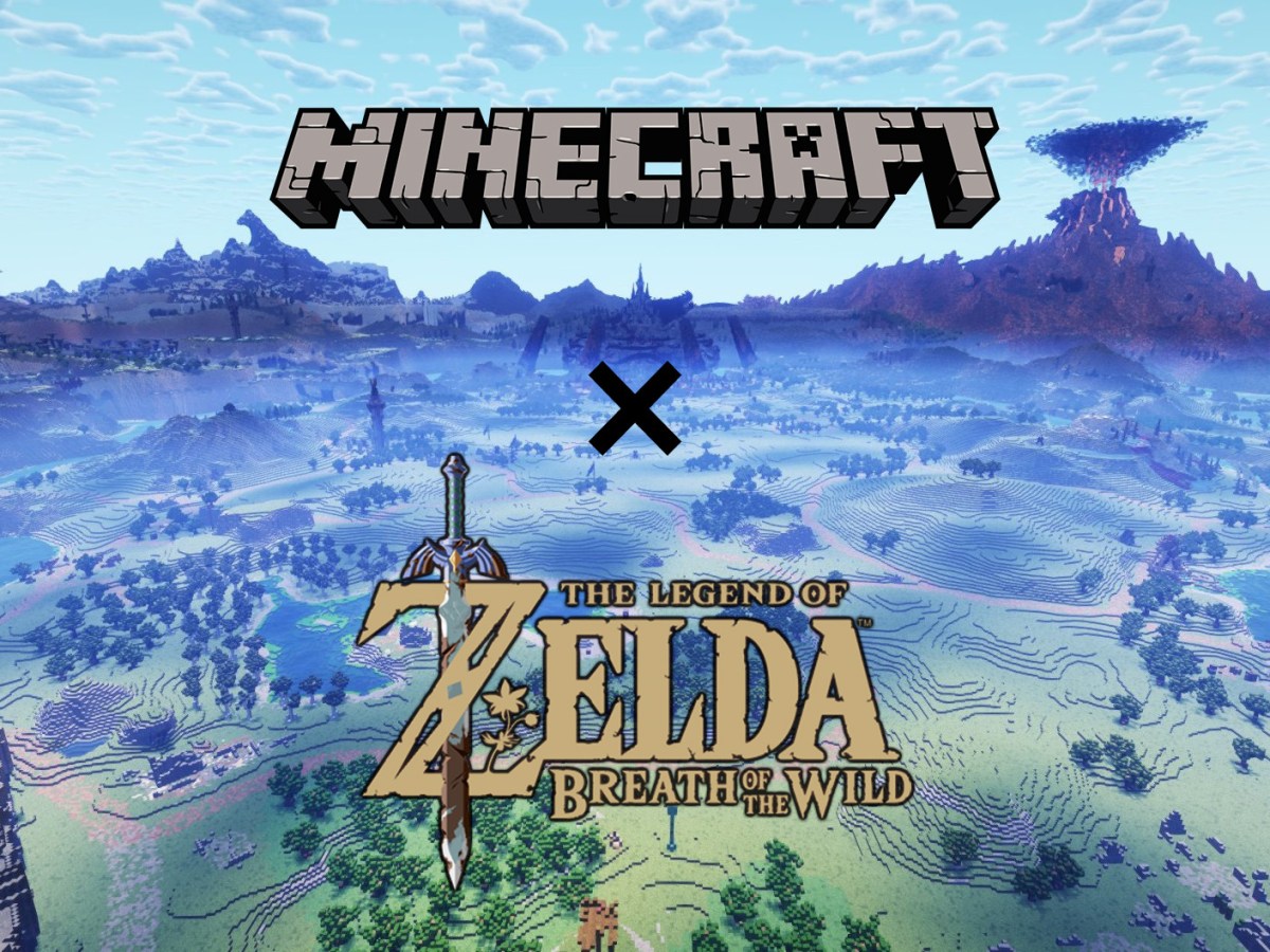 Die komplette Map von Zelda: Breath of the Wild in Minecraft nachgebaut