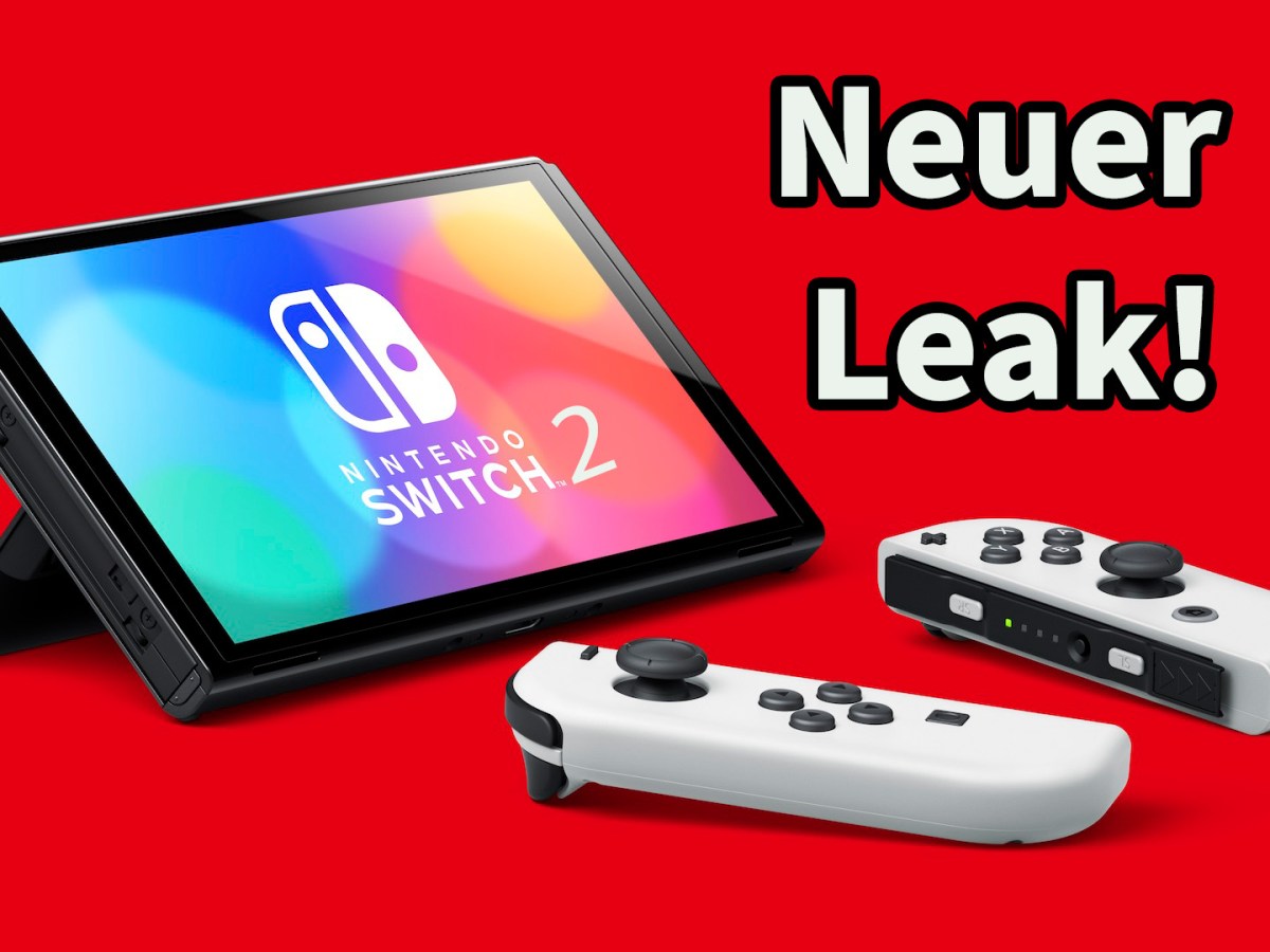 Eine Nintendo Switch OLED in weiÃŸ mit abgenommenen Joy-Cons.