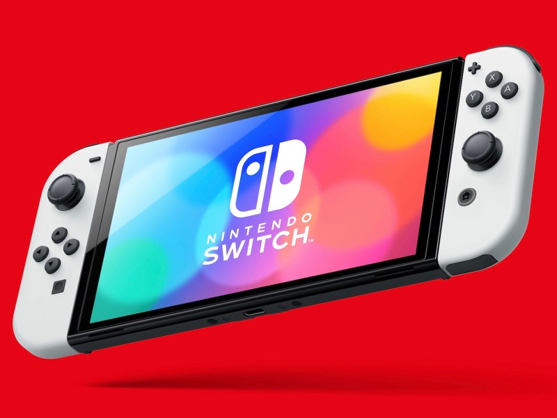 Eine Nintendo Switch OLED.