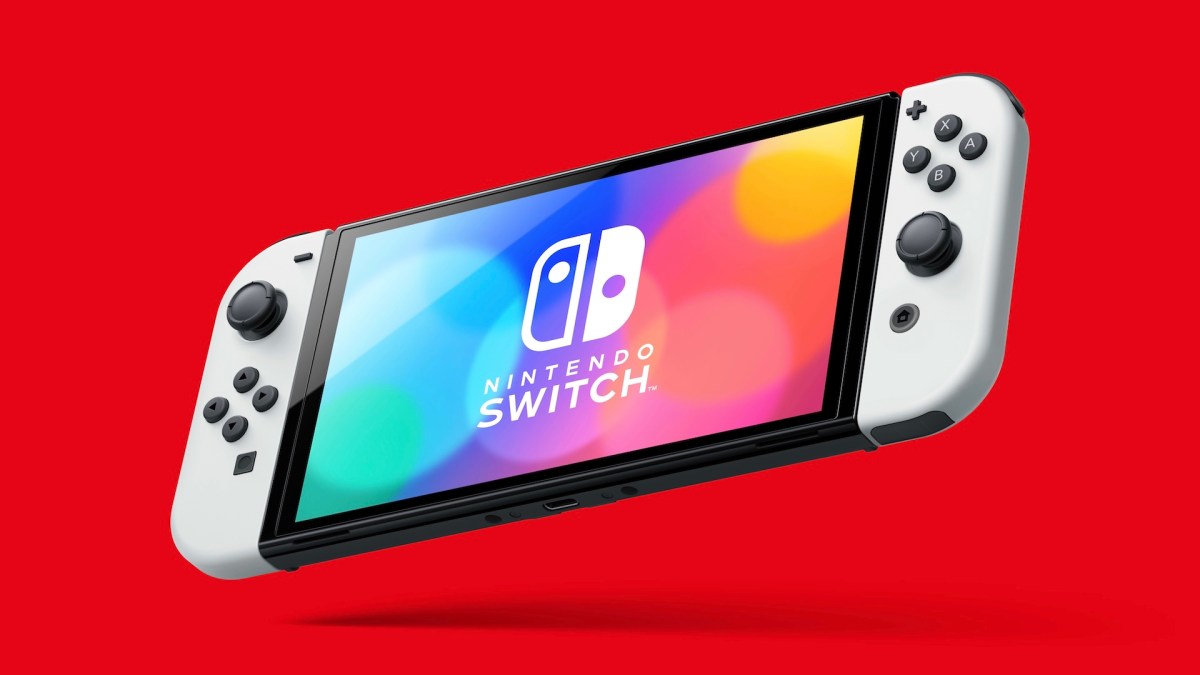 Eine Nintendo Switch OLED.