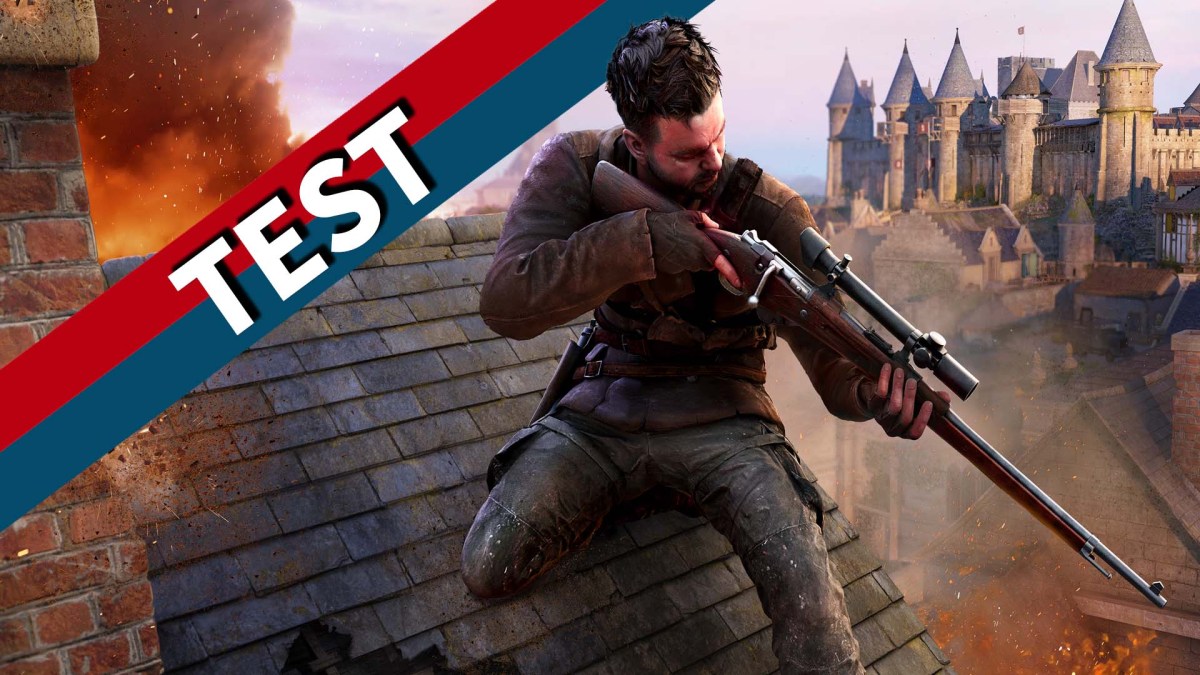 Testbild zu Sniper Elite Resistance, versehen mit dem Testbanner von 4P.