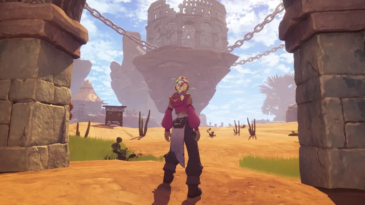 Screenshot aus dem Action-Rollenspiel Cloudheim