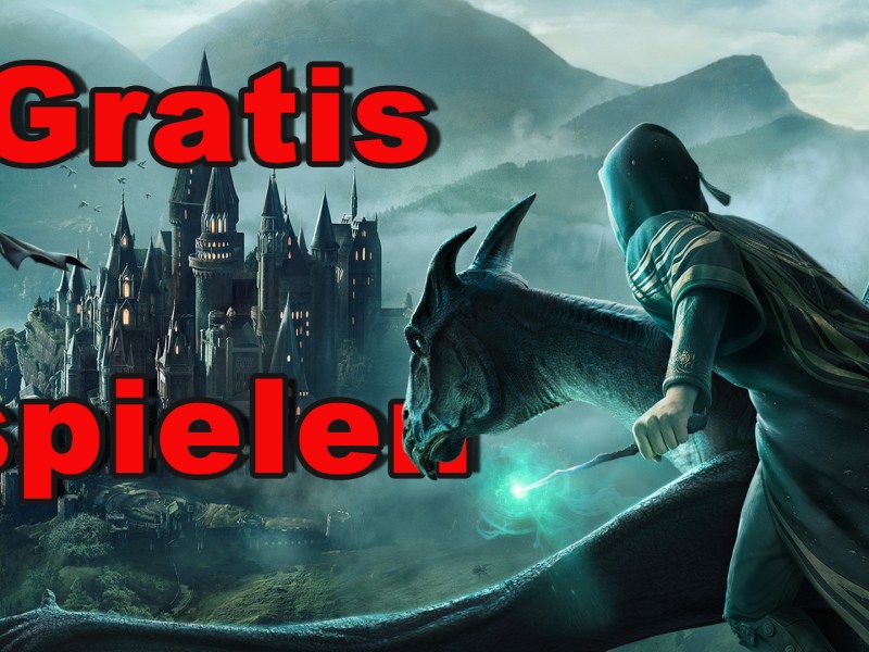 Artwork von Hogwarts Legacy. Versehen mit dem Schriftzug 
