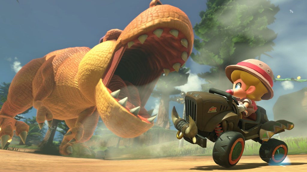 Ein Screenshot aus Mario Kart World.