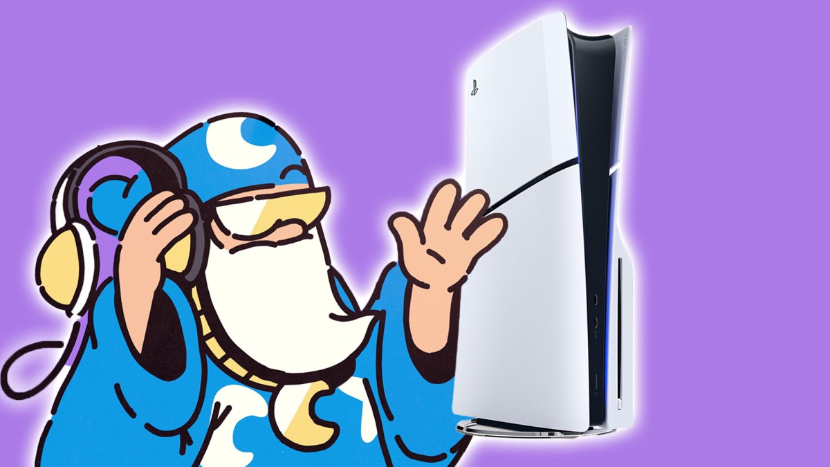 Der Zauberer aus The Plucky Squire und eine PS5.