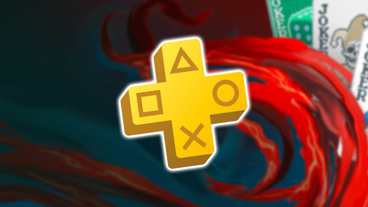 Artwork von Balatro, im Vordergrund das Logo von PS Plus.
