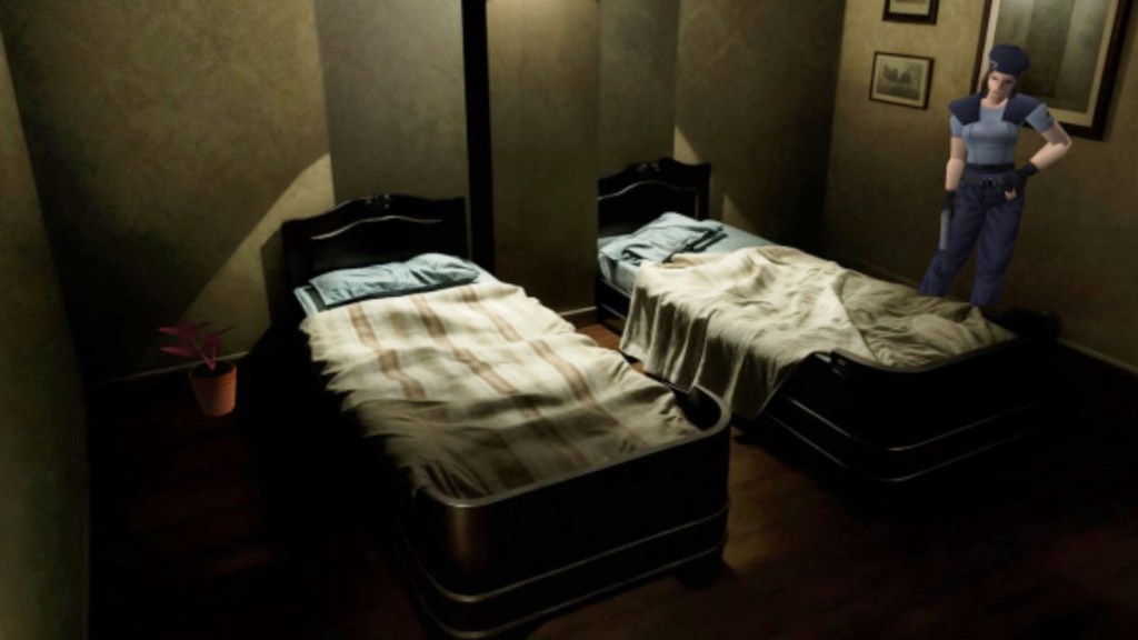 Ein Screenshot aus Resident Evil.