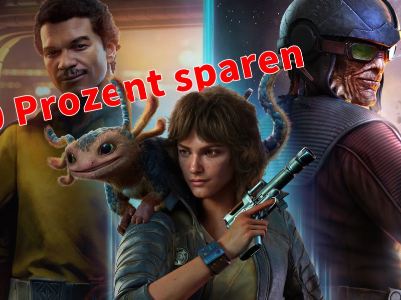 Artwork von Star Wars Outlaws versehen mit dem Schriftzug 