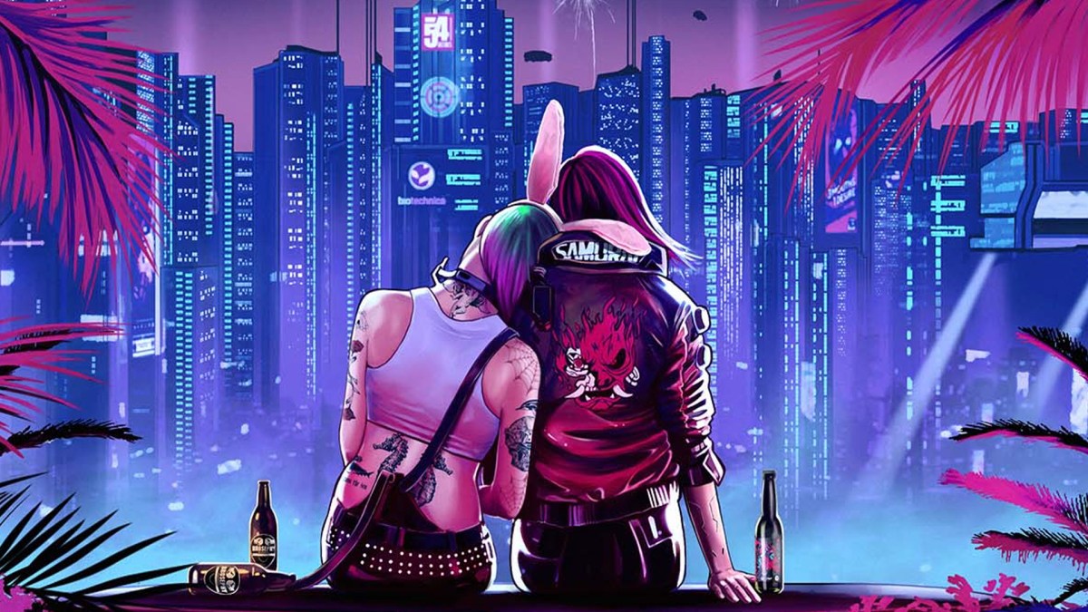 Artwork von Cyberpunk 2077 zum Lunar New Year.