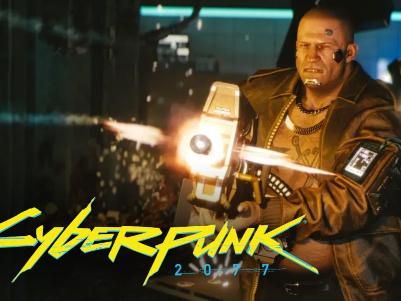 Bild zu Cyberpunk 2077 mit Logo des Spiels