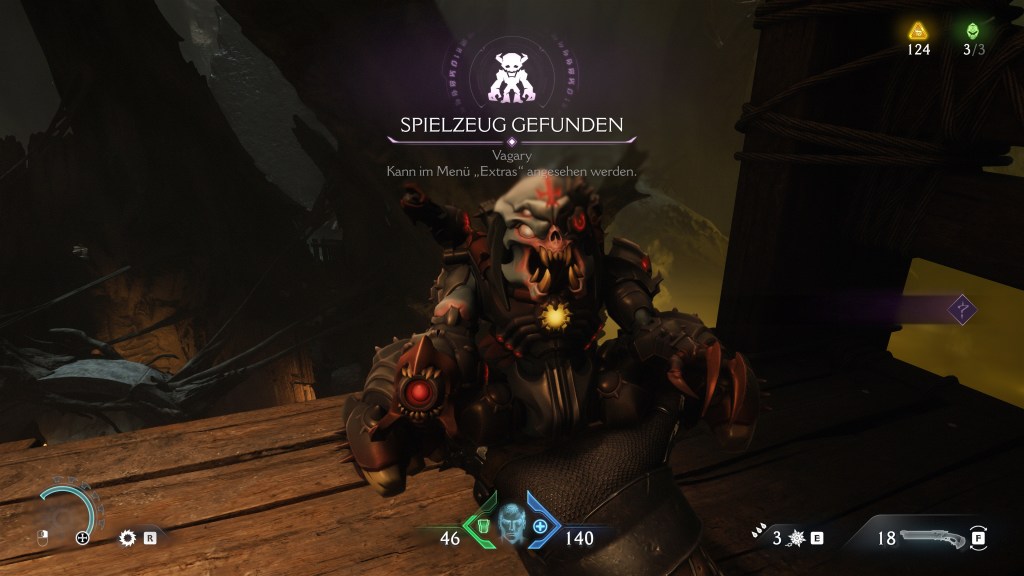 Screenshot von einer Collectible-Figur aus Doom: The Dark Ages.