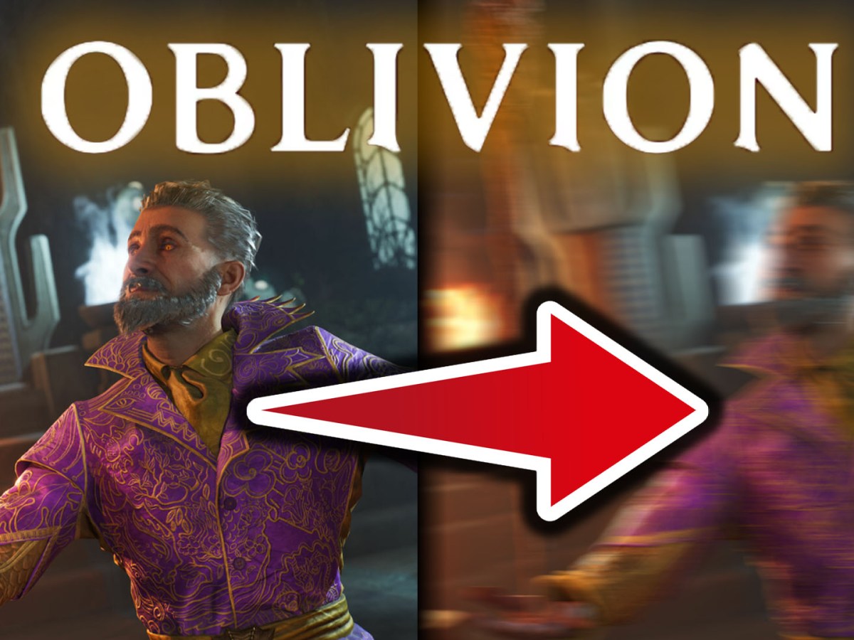Eine Bildmontage zu Oblivion Remastered.