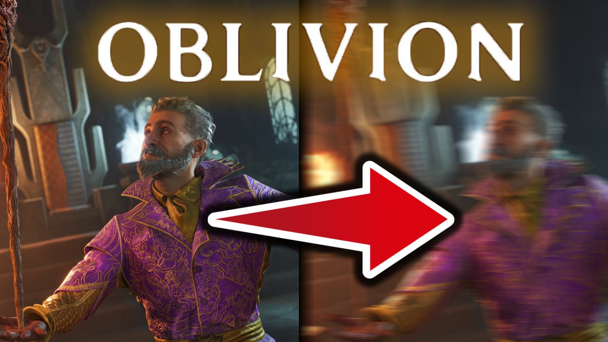 Eine Bildmontage zu Oblivion Remastered.