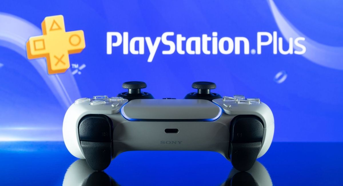 PlayStation Plus-Logo und PS-Controller