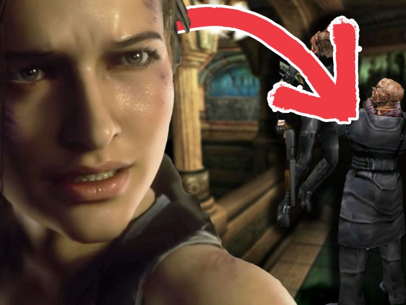 Eine Bildmontage zu Resident Evil 3.