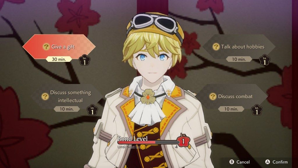 Screenshot einer Charakterinteraktion in Rune Factory: Guardians of Azuma