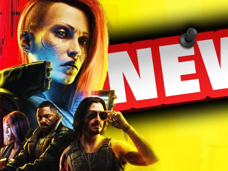 Eine Bildmontage zu Cyberpunk 2077.