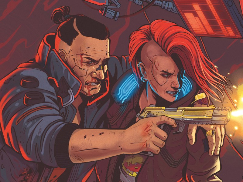 Ein Artwork von Cyberpunk 2077.