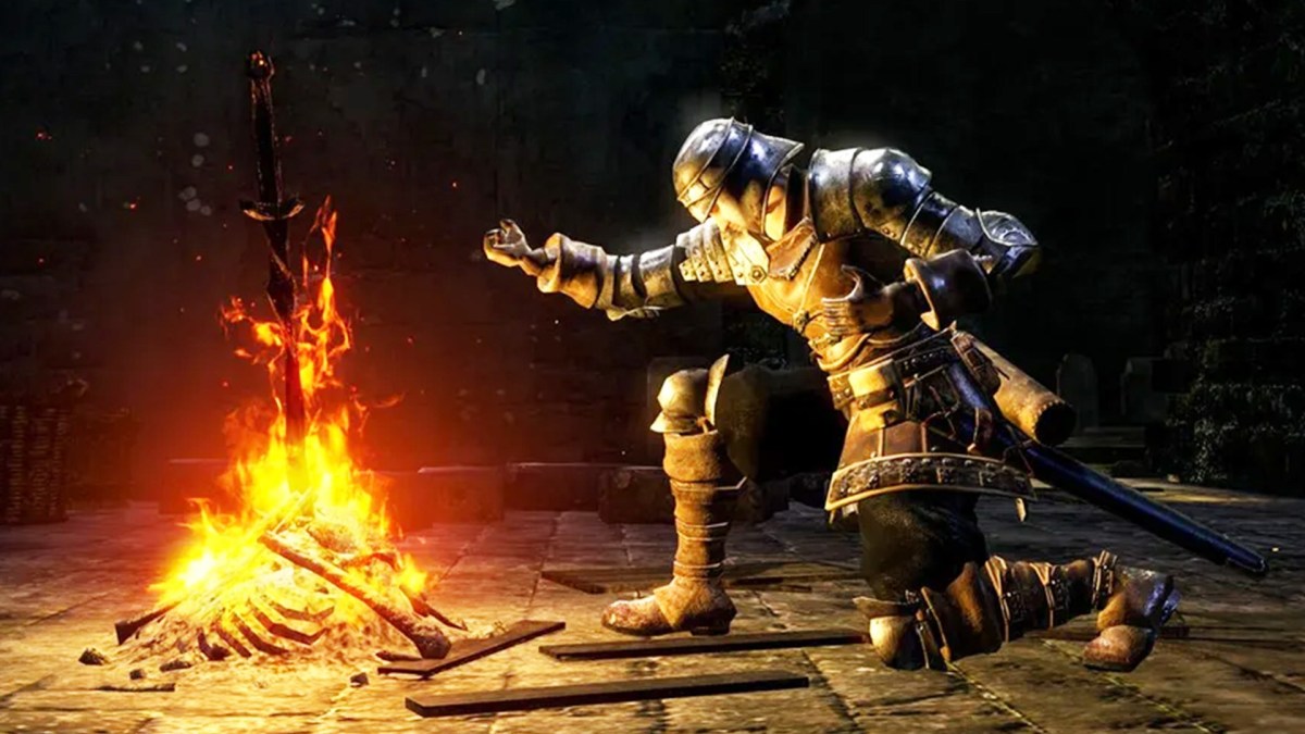 Ein aufgehellter Screenshot aus Dark Souls Remastered.