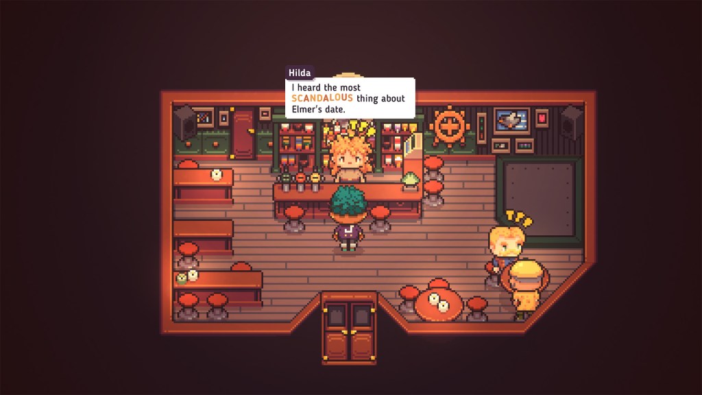 Screenshot aus Discounty mit Charakter Hilda