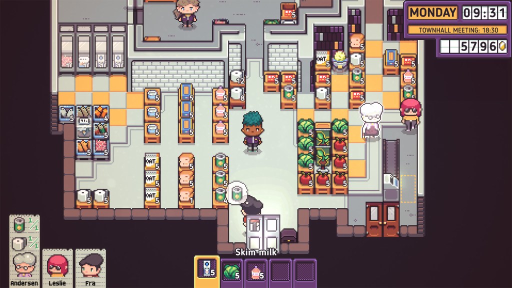 Screenshot aus Discounty, der den Laden zeigt