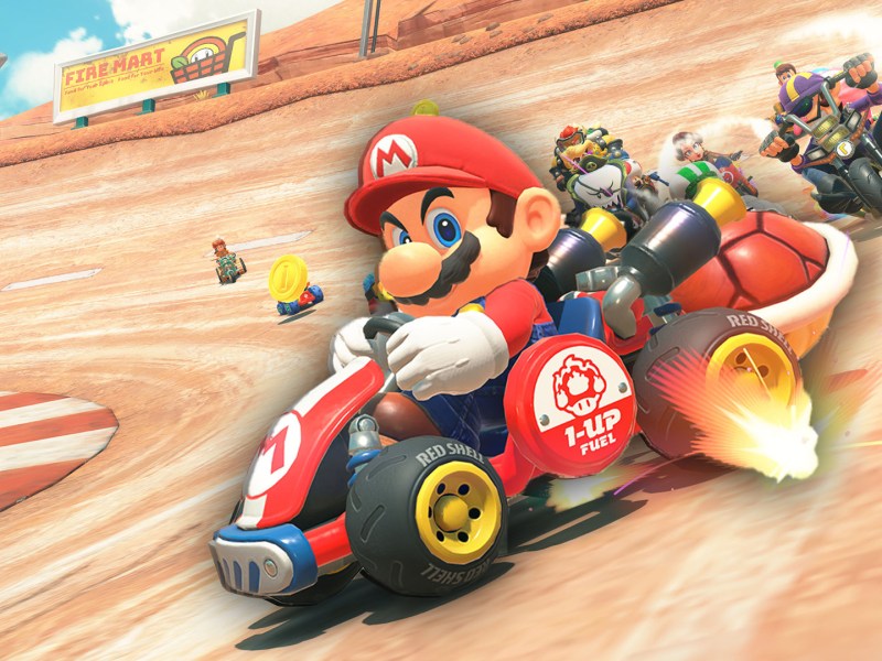 Ein Screenshot aus Mario Kart World.