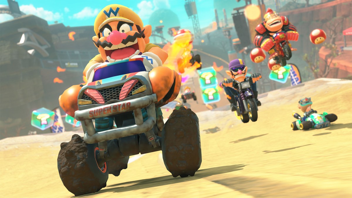 Ein Screenshot aus Mario Kart World.
