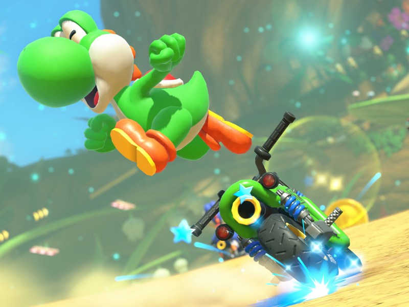 Ein Screenshot aus Mario Kart World.