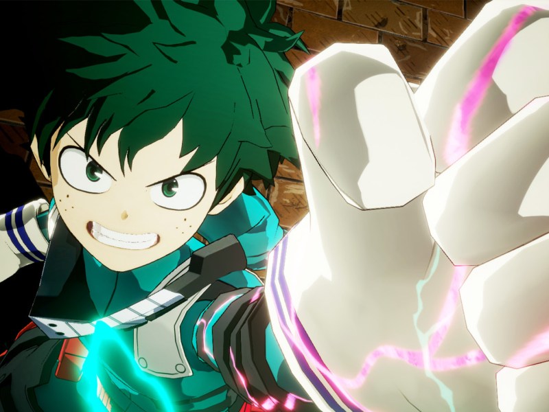 Ein Screenshot aus dem ersten My Hero Academia-Arena-Fighter.