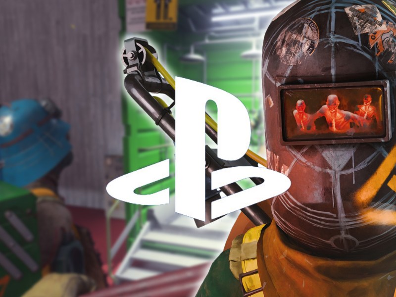 Screenshot aus FBC: Firebreak. Im Vordergrund ein Charakter aus dem Spiel, dazu das Logo von PlayStation.